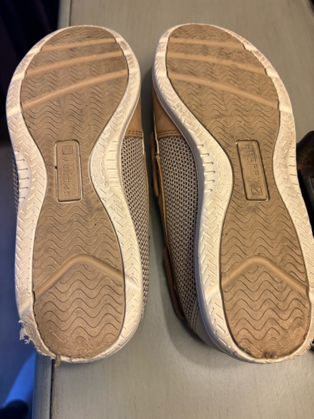 Sperry Unisex Chestnut Leather/Tan Boat Shoes - Picture 4 of 4